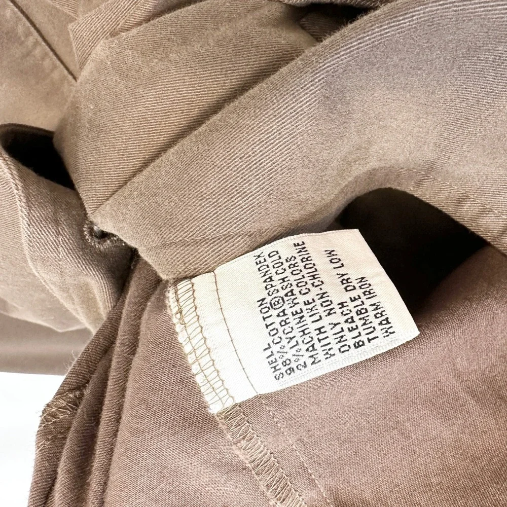 VTG Talbots Plus Size 18‎ Field Jacket Brown Cotton Utility Button Front 1801